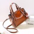 Cross border small bag for women 2025 new trendy Korean version fashion handbag, single shoulder crossbody bag, oil wax leather real leather women's bag