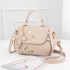 Simple and fashionable embroidered bucket bag, 2024 autumn new handbag, sweet and ladylike single shoulder crossbody bag