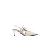 ZA2024 Spring/Summer New High end Pointed Fine Heel Muller Single Shoe Beige Dew Heel Strap High Heel Air Sandals