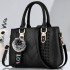 2024 New Trendy European and American Handbag, Hairball Pendant, Simple Single Shoulder Crossbody Bag, Women's Bag