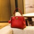 Cross border new high-end retro red bucket bag 2025 French hand-held bridal wedding bag, single shoulder crossbody women's bag