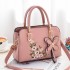 Bag for women 2024 new fashionable shoulder bag, large capacity soft leather handbag, embroidered soft leather crossbody bag