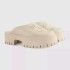 G Home Thick soled Cave Shoes 2022 New Soft soled Height Raising Baotou Cool Slippers for Women's Casual Versatile Back Air Lazy Shoes