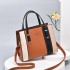 Bag for women 2024 autumn and winter new fashionable contrasting color handbag, large capacity women's spliced single shoulder crossbody bag trend