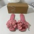 ZA New 2024 Summer Red Rose Blossoms Wearing Flat Sandals for Women's Head Versatile Fashion Single Shoes for Women