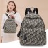 Fashionable and trendy brand backpack 2024 new Oxford canvas casual versatile lightweight printed high-end travel backpack