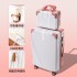 Trendy luggage, retro universal silent wheel luggage, logo printed travel code box, men's travel luggage