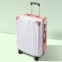 New ins travel suitcase, aluminum frame luggage, trolley box, universal wheels, 20 female and male students, 24 password leather box, 28