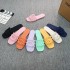 2024 European and American Cross border New Candy Color One Word Slippers Fashion Outerwear Women's Cool Slippers