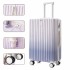 Versatile, fresh, gradient color luggage, Japanese style, high aesthetic value, simple suitcase, student password lock, travel suitcase