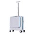 Business 18 inch computer suitcase with front opening, female small boarding password, leather box, swivel wheel, male