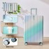 2023 New Explosive Gradient Luggage with Super High Beauty Goddess Multi functional Trolley Box Silent Wheels 24 inches