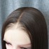 Wig European and American Fashion Women's Wig Front Lace Medium Brown Long Hair 13 * 6 Synthetic Half Mechanized Headset