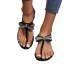 Cross border summer foreign trade, European and American bow, plus size flip flops, rhinestones, women's shoes, jelly beach sandals, for outdoor wear