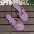 Beach beach shoes, rivet sandals, women's beach outer wear PVC jelly shoes, summer cross-border transparent anti slip cool slippers