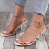 Women's 2024 Summer New Style Strap High Heel Sandals in European and American Large Sizes with Buckle