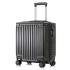 Men's business aluminum frame luggage case, women's small 18 inch suitcase, universal wheel travel case, small and fresh new product