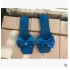 2020 Summer New Large Foreign Trade Women's Shoes Butterfly Bow Square Head Low Heel One Word Slippers Women's Foreign Trade Cool Slippers Women