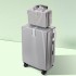 Luggage for men, large capacity 20 inch small suitcase for women, 2023 new model, 24 password travel leather suitcase, durable