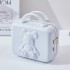 Violent Bear Graffiti Luggage Female 14 inch Small Makeup Box 2022 New Password Box Lightweight Mini Storage Box