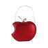 Cross border women's handbag popular handbag Apple bag Mini evening bag High gloss diamond studded chain bag Cluth