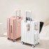 Front opening multifunctional luggage, women's suitcase, large capacity travel suitcase, 20 inch boarding case, password box leather