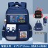 New elementary school backpack for girls, lightweight and reduced weight, spine protection, British style, large capacity children's backpack for grades 1-6