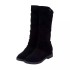 2021 Autumn New Foreign Trade Boots Women's Tall Long Boots Martin Boots Velvet Matte Round Head Thin Leg Women's Shoes Wholesale