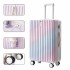 Versatile, fresh, gradient color luggage, Japanese style, high aesthetic value, simple suitcase, student password lock, travel suitcase