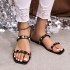 New summer willow jelly shoes for lazy people wearing slippers, women's open toed flat bottomed beach shoes with hollowed out one line slippers