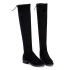 European and American autumn and winter long leg women's boots, knee high boots, round headed knight boots, slim leg elastic frosted boots