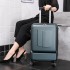 2022 New Business Luggage 20 inch/24 inch Front and Rear Open Trolley Box with Universal Wheels for Men's Short term Travel