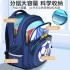 New Primary School Student Backpack for Men, Lightweight, Reducing Burden, Backbone Protection, Waterproof, Large Capacity, Children's Backpack for Grades 1-6, Foreign Trade