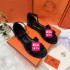 H Home's new dopamine color scheme simple and fashionable slippers, the same versatile flat sandals as European and American internet celebrities, Sandals