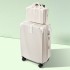 New luggage with aluminum frame, 20 inch retro style suitcase, universal wheel travel case, 24 female and male student password login case