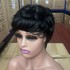 Full human wig, short hair, fully mechanized wig, pixie cut human hair wig, real hair wig