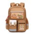 Kapibala Elementary School Student Backpack 1-6 Grades Male and Female Large Capacity Cute Dolphin Anti Dirty Backpack Lightweight