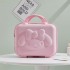 Handheld luggage, women's 14 inch makeup box, small travel suitcase, lightweight and cute anime 3D rabbit password luggage