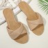 Temu exports summer new European and American style fashionable and versatile beach vacation flat bottomed plus size women's sandals