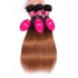 Brazilian real person hair curtain can be hot dyed with 1b/30 human hair gradient color ombre straight wave