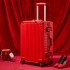 Wedding suitcase, dowry suitcase, travel suitcase, big red suitcase, leather suitcase for bride and groom, wedding password luggage