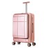 20 inch suitcase for women, student mother suitcase, business man, front opening travel suitcase, swivel wheel, trendy leather suitcase