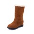 Snow boots for women in winter 2021, new British thick soled plus large Martin boots with fleece insulation, two wearing short boots for women