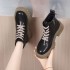 Lace up Martin boots for women 2023 autumn and winter new British style fashionable and comfortable Chelsea boots thick soled fashion short boots