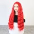 AliExpress New Product Hot selling European and American Wig Women's Red Synthetic Front Lace Headset Wave Roll Wig