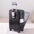 Multi functional luggage with front opening for men and women's travel. New 20 inch universal wheels, large capacity pull rod password box