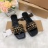 2024 Ins Fashion European and American Hardware Diamond Jewelry Women's Sandals in Stock Eagle Head Buckle Flip flops Sandals