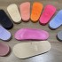 The shoe factory sells semi-finished PVC one-piece slippers with a complete range of shoe material sizes for export. The inflatable outsole is available for foreign trade