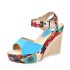 Foreign Trade Sandals for Women 2022 Spring/Summer New Style Thick Bottom Slope Heel Buckle Strap Bohemian Style Outdoor Fashion Sandals