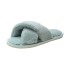 Large size cross hair slippers for women in autumn and winter, new flat bottomed home and indoor floor slippers, air conditioning slippers, straight slippers